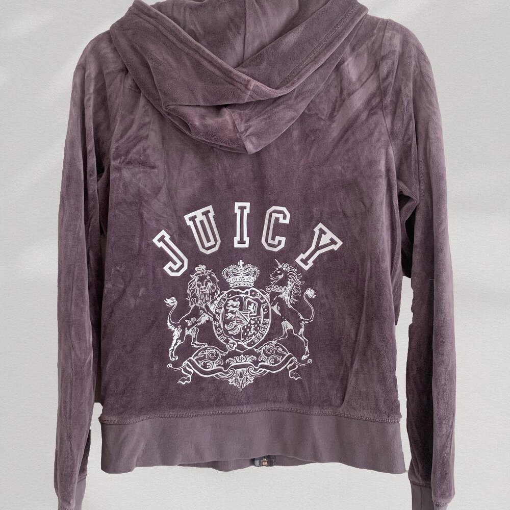 Juicy Couture Velour Tracksuit Zip Hoodie Sweatshirt